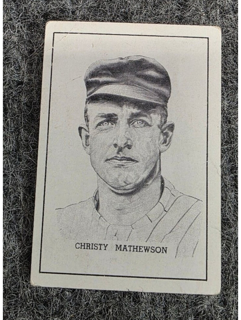 Christy Mathewson 1950 E.C. Calahan Baseball Hall of Fame Card